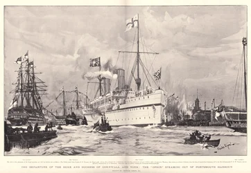 Le départ du duc et de la duchesse de Cornouailles et d